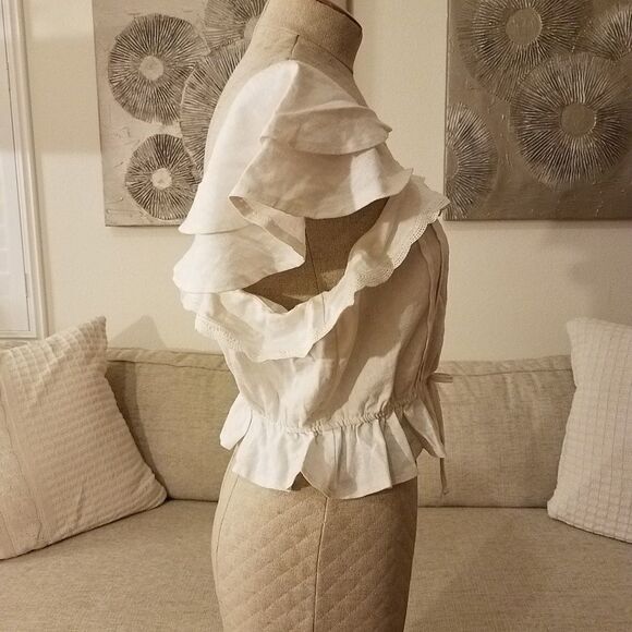 Norstrom BP Linen Blend Top sz Medium - Picture 5 of 8